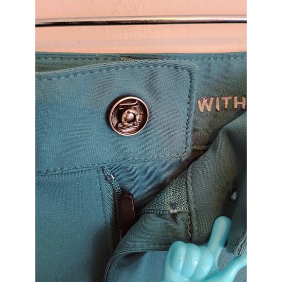 Rhone Pants Mens 35x32 Teal Commuter Chino Performance Utility Work Preppy Golf - Picture 3 of 11